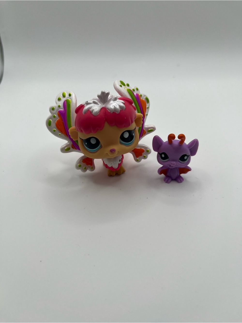 Littlest Pet Shop Fairies Shimmering Sky Rain Prism #2712 Fairy & #2713 Bat